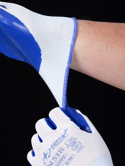 Xingyu N518 labor protection gloves work wear-resistant rubber waterproof anti-slip thickened men's and women's nitrile oil-proof rubber