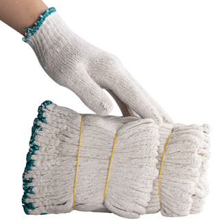 Japanese 600g Cotton Gloves for Construction Sites and Factories, Pure Cotton Thickened Wear-Resistant Labor Protection Cotton Gloves Manufacturer