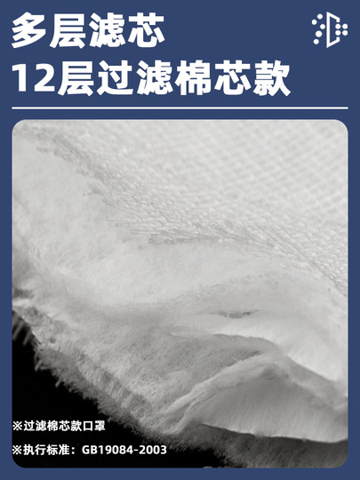 Gauze mask thickened cotton gauze labor protection dust-proof powder breathable pure cotton degreasing washable white old-fashioned adult protection