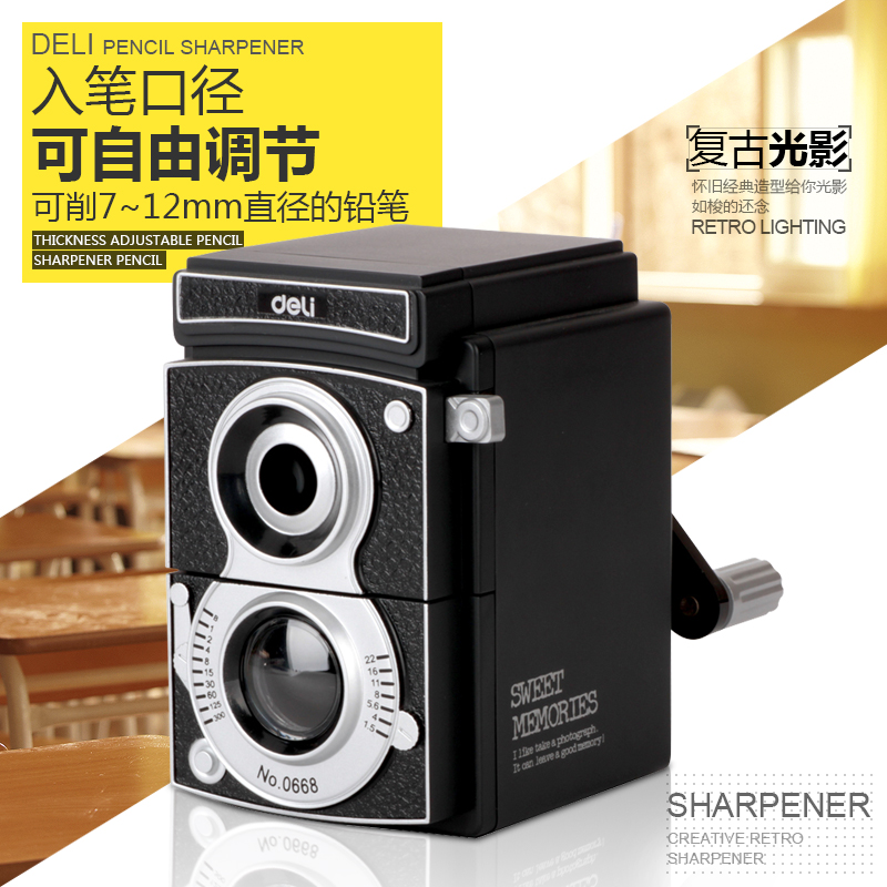 Able Pencil Sharpeners 0668 Retro Camera Sharpened Pencil Sharpeners Creative Hand Pencil Sharpeners Student Gift Pencil Knife