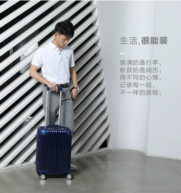 WINPARD / Weibao Xe đẩy vali du lịch hộp bánh xe phổ thông PC hộp ở nước ngoài hộp vận chuyển 28 inch hành lý 24 inch - Va li bánh xe vali