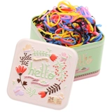 Детская черная одноразовая безвредная резинка для волос, не повреждает волосы