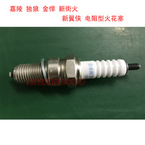 Jialing Original Lone Wolf Jin Jin Xinjijie fire new wing man 70 125 resistance spark plug (original parts)