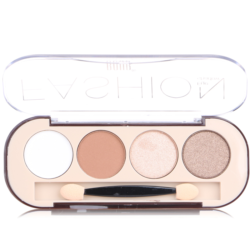 Bốn màu eyeshadow khay đào trang điểm trái đất màu bí ngô màu mermaid ngọc trai rượu vang đỏ không smudge người mới bắt đầu nature phấn mắt peripera