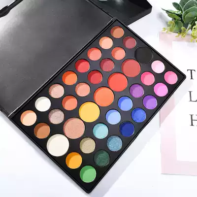 Trend excellent products cross-border explosive 39 Color Eyeshadow disc pearlescent matte earth color is not flying powder waterproof easy to color eye shadow
