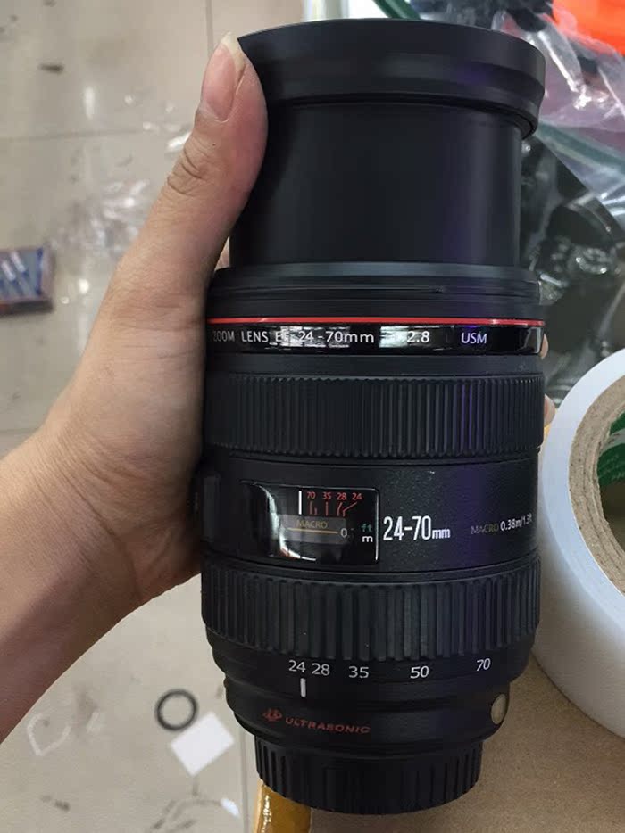 Giá trị tuyệt vời Canon 24-70mm f 2.8L USM Máy ảnh DSLR chống rung Canon 24-70 thế hệ