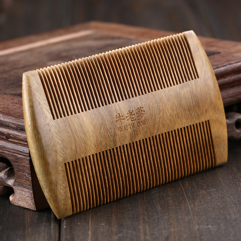 Green Sandalwood Comb Grate Lice Comb Dense-toothed Children's Comb Girl Go to Lice Egg Comb Fine Comb Grate Comb