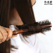 Bristle hair comb curly hair comb inside buckle household hair salon professional blowing shape comb straight hair pear flower cylinder roll comb combed