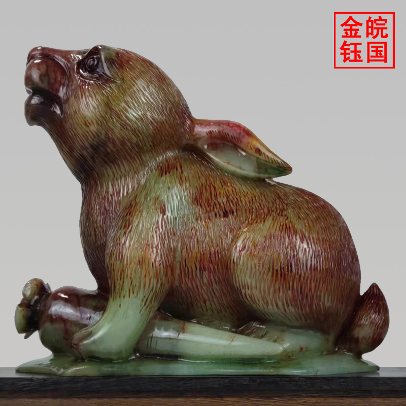 Rabbit ornaments jade lucky home accessories desktop office decorations mascot jade rabbit craft gifts ornaments