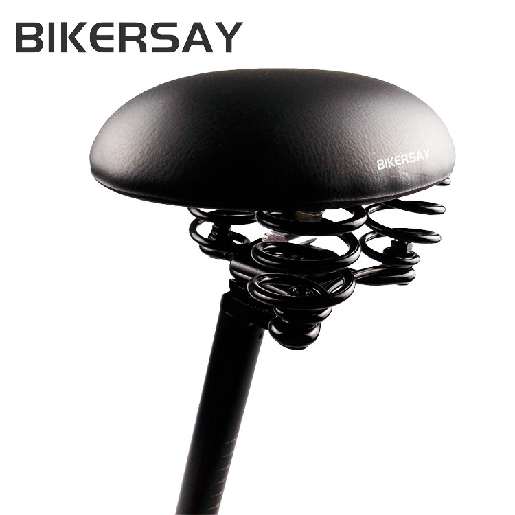 Bicycle cushion spring mountaineer saddle motorbike saddle mountaineer saddle saddle anti-pressure egg pain nose-free cushion