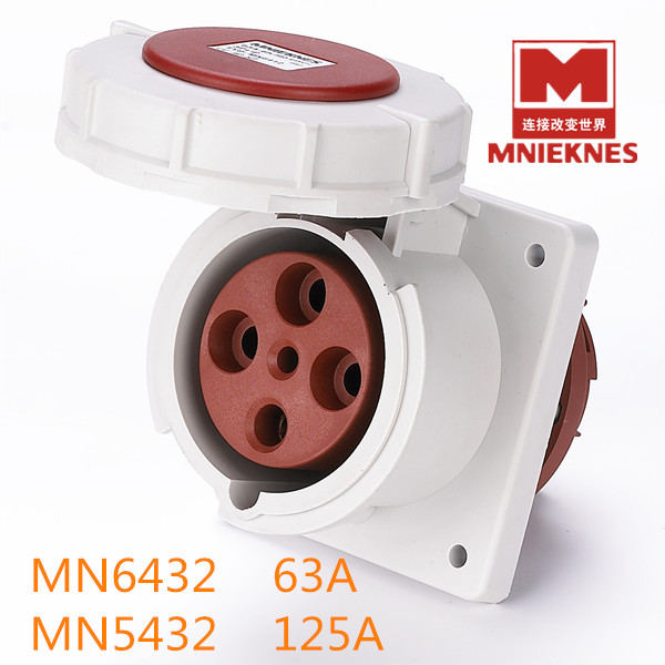 MNIEKNES Zhejiang Guoan MN6432 63A waterproof aviation socket MN5432 125A industrial socket