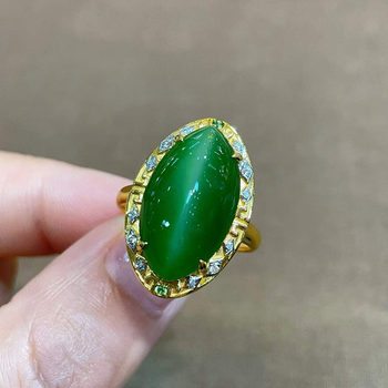 Fashion trendy hetian jade gold inlaid jade gift for wife