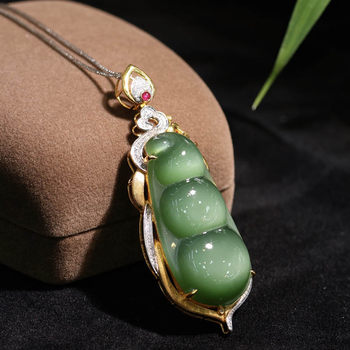 Original design jade gold inlaid jade gift for wife