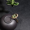 Fashion trendy Hetian jade gold inlaid hand jewelry for wife