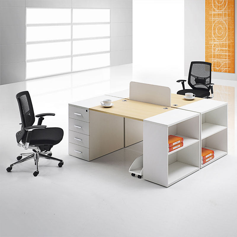 Shenzhen office furniture minimal modern dual staff card plate screen work position staff desktop computer chair