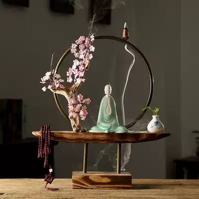Creative Chinese Zen ornaments TV cabinet hotel porch opening club tea table home accessories soft