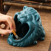 Household ceramic fashion ashtray creative animal big mouth design anti-fly ash personality trend storage box decorations