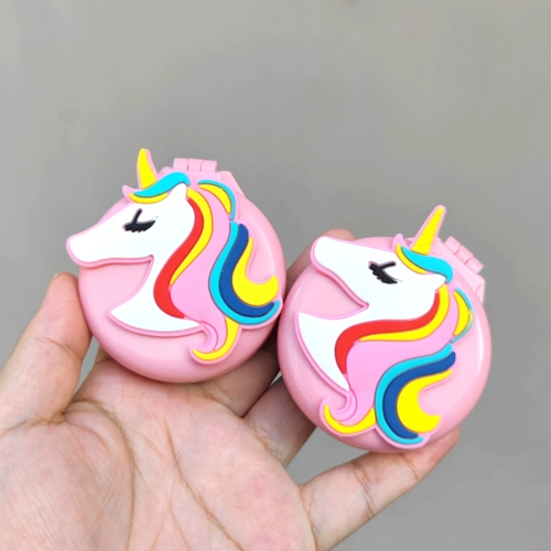 Зеркало, портативная расческа, комплект, складная подушка безопасности, единорог