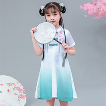 Child Hanfu China Blizzard China Blizzard China Blizzards Qipao Girl Retro Hanfu Performance Suit National Costume Graduation Photo