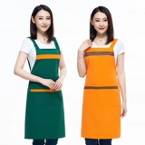 Модный фартук для работы, японский чай с молоком для маникюра для еды, в корейском стиле, делается под заказ, с печатью вашего логотипа