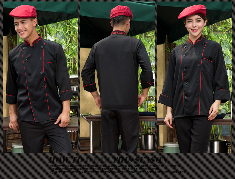 Veste chef cuisinier en polyester - Ref 1910857 Image 17