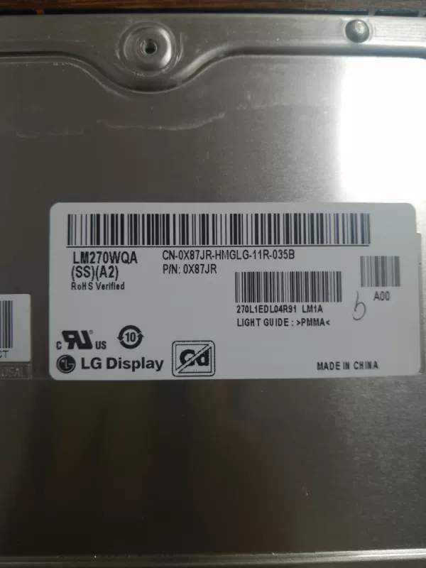 LM270WQA-SSA1 A2 A4 новая экран S2721DGF оригинальный оригинальный нано IPS 2K165Гц