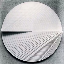 Simple wall decoration creative new Chinese modern model room three-dimensional soft decoration round Wall Wall carving