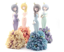 Resin ornaments art crafts Nordic cartoon modern fashion women luxury fabric high-end gifts