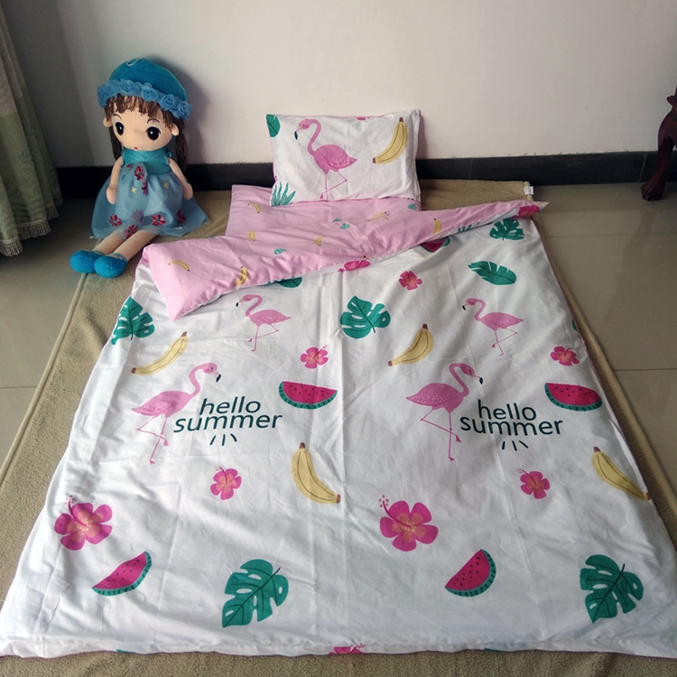 Mẫu giáo chăn ba mảnh bông cotton quilt cover bé trẻ sơ sinh trẻ em ngủ trưa sáu mảnh vào bộ đồ giường