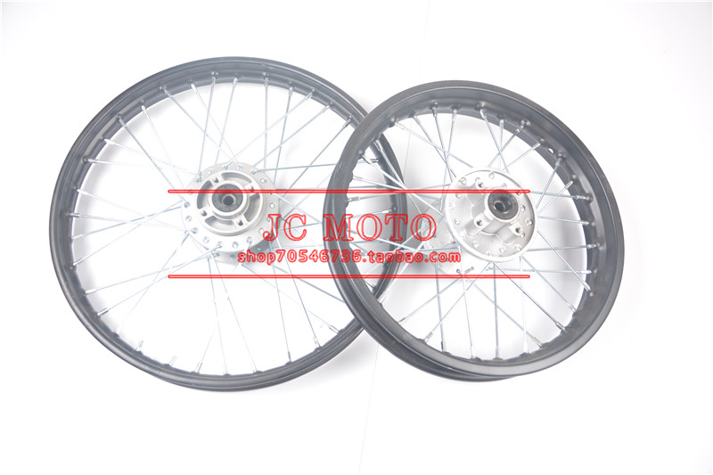 Phụ tùng xe mô tô địa hình thể thao cỡ lớn Apollo đĩa phanh trước và bánh sau vòng thép 90 / 100-14 inch 3.00-12 vành nhôm xe máy