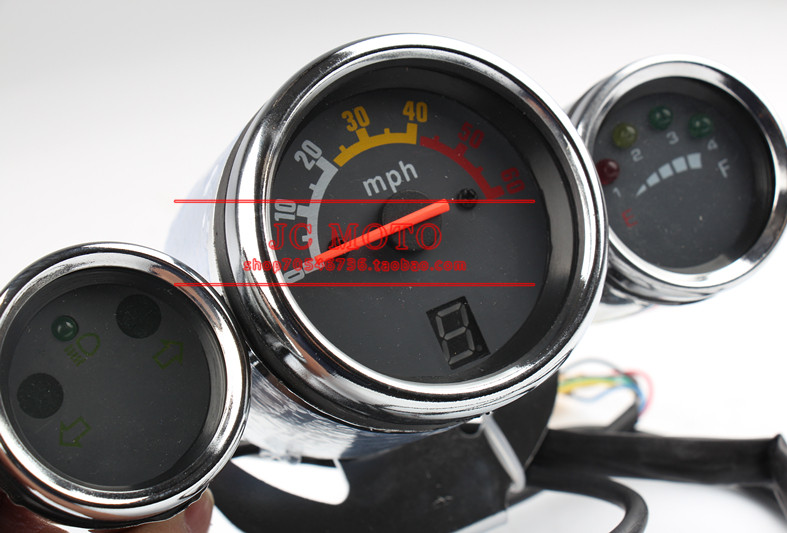 Phụ kiện xe máy off-road bốn bánh Bò lớn Hummer ATV LCD hiển thị ba đồng hồ đo Bảng điều khiển mã mét - Power Meter đồng hồ điện tử cho xe sirius