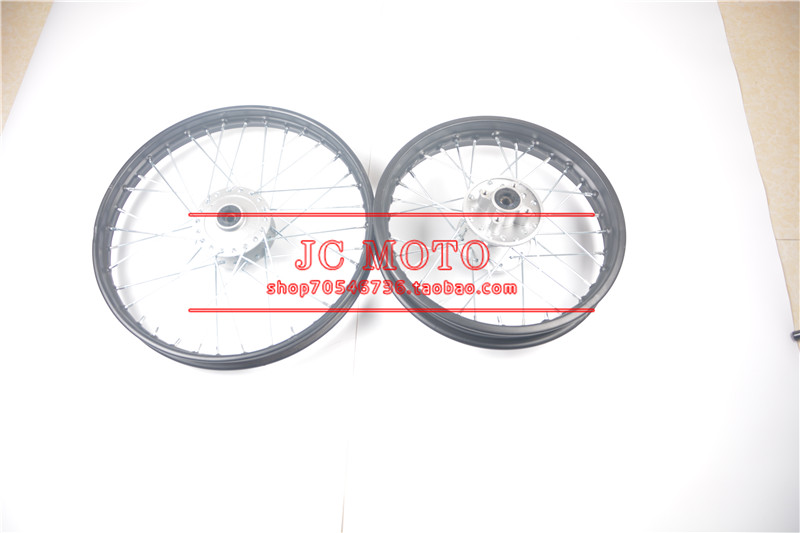 Phụ tùng xe mô tô địa hình thể thao cỡ lớn Apollo đĩa phanh trước và bánh sau vòng thép 90 / 100-14 inch 3.00-12 vành nhôm xe máy