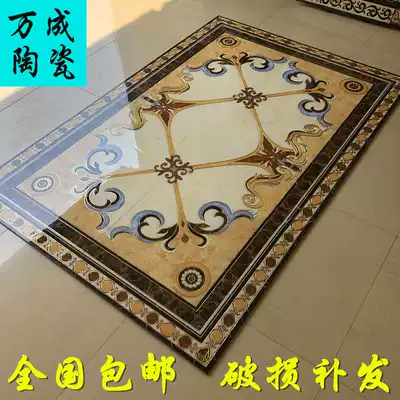 Corridor aisle tile parquet floor tiles Gold-plated infinite throwing crystal tiles European-style living room tile parquet floor tiles