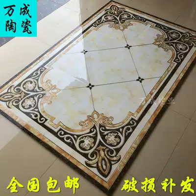 European-style home parquet floor tiles Tile throwing gold tiles Floor tiles Entrance living room Dining room throwing crystal tiles Puzzle carpet tiles