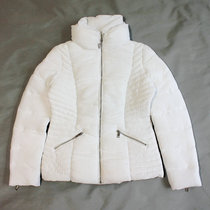 European and American single womens winter fashion minimalist with new warm cotton clothes commute for leisure and a long sleeve collar pure color