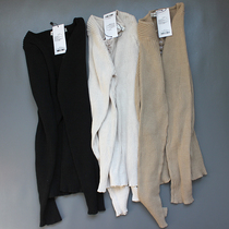 21 Autumn Winter New Day Single Lady Soft Play Cotton Sensation Elastic Tight Knit Cardigan Hooded Sweatshirt Minimis 100 hitch long sleeves