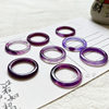 Purple ring with thin floating flowers, beautiful, versatile and elegant