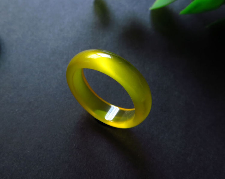 Chalcedony tinh khiết tự nhiên mã não nam nữ nhẫn nhẫn Chow Runfa với cùng một món quà nhẫn ngọc bích Mua hai tặng một nhẫn nam