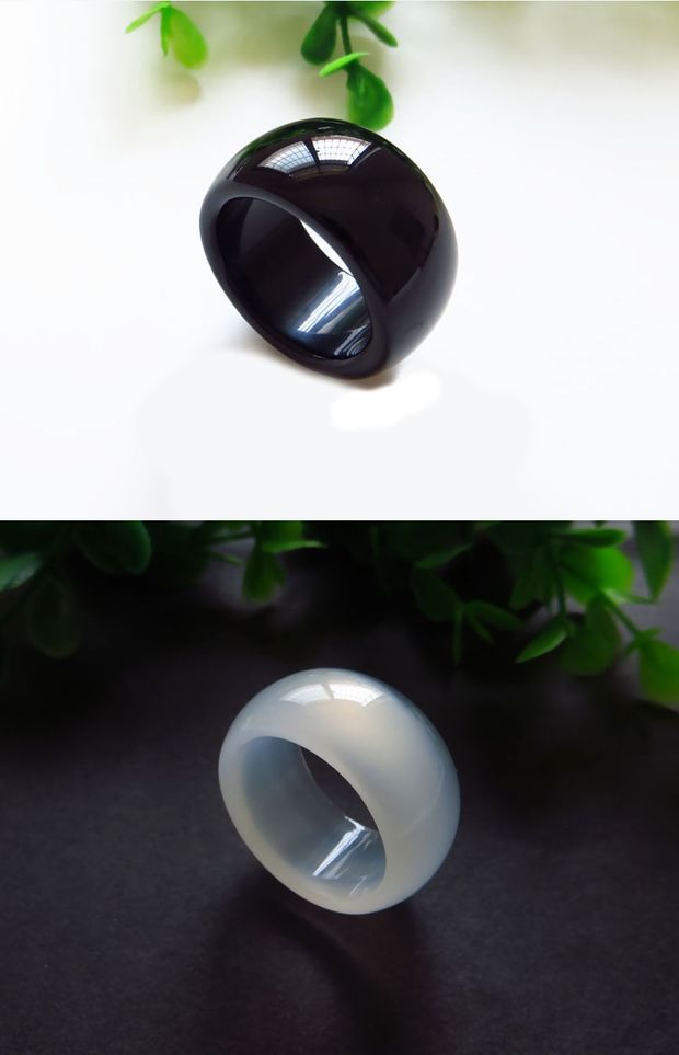 Nhẫn mã não đỏ chính hãng mở rộng nhẫn chalcedony lớn nam và nữ ngọc ngón tay phụ kiện trang sức đôi quà tặng nhẫn đôi đẹp