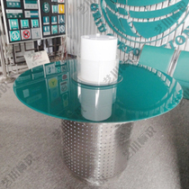 National Grid filling table tempered glass round filling table