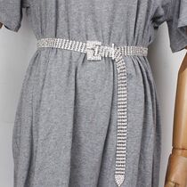 2021 New Style Wearable Super Sparkling Rhinestone-encrusted Diamond Internet Celebrity Belt with Jeans for All Seasons Fashionable Full Diamond Belt