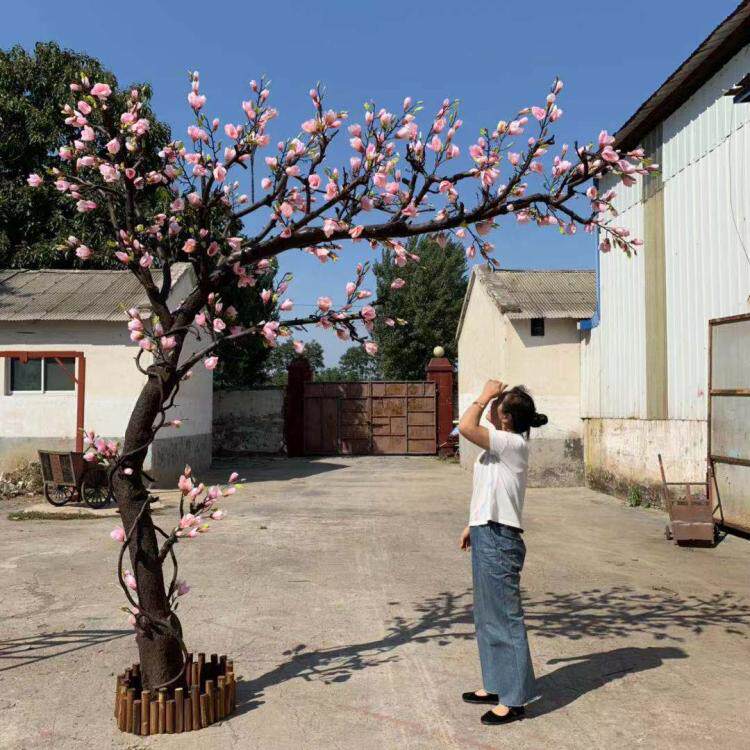 Simulation Jade Orchid Tree Emulation Plant False Trees Large Floor Flower Art Shop Window Living-window Living-room Hotel Decoration Fake Flower Pendulum