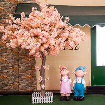 Simulation cherry tree shopping mall interior decoration large fake peach tree wishing tree Wedding studio props