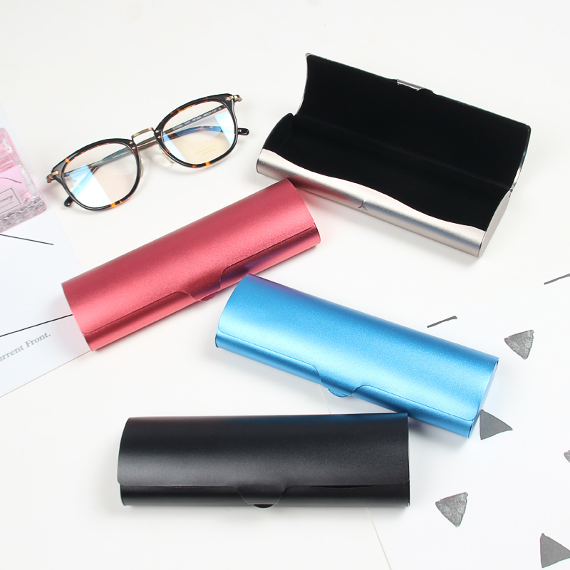 Glasses Case, High-End Metal Aluminum Alloy, Portable, Anti-Pressure, Anti-Crush, Myopia, Men's and Women's Reading Glasses Storage Box, Ultra-Compact
