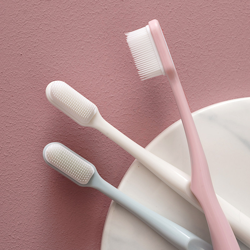 6 bottles of Japanese silicone adult soft glue toothbrush home antibacterial nano toothbrush cleaning adult family pack