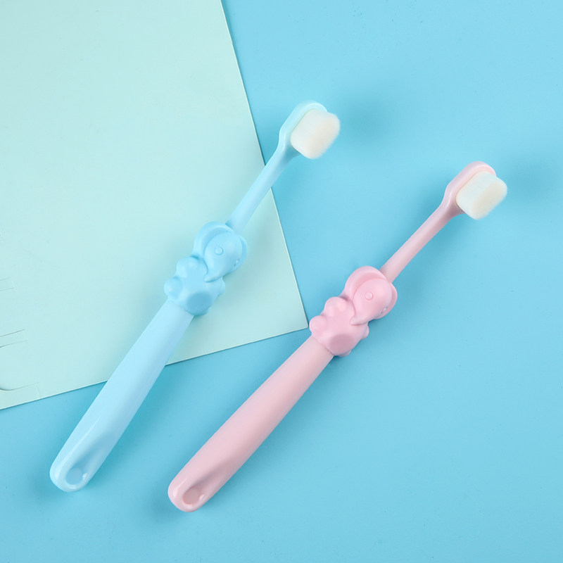 Japanese children's Wanmao toothbrush soft hair 5 years old and above 6 years old-7 years old-10 years old-12 years old ultra-fine hair children cute
