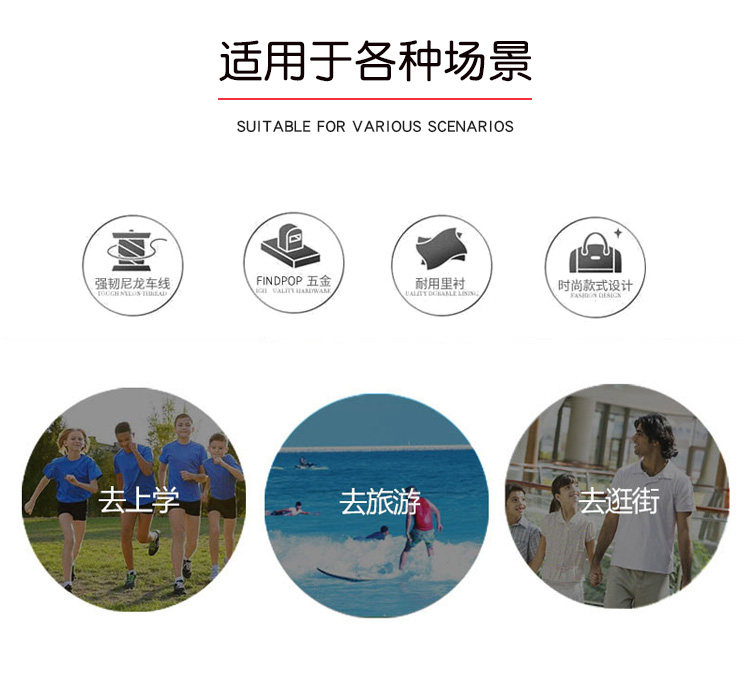 夜光双肩胸包动漫同款 图6