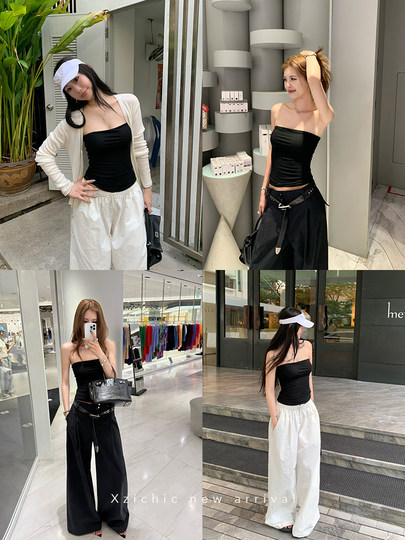 Xzichic est livré avec des coussinets d'allaitement, des hauts tubulaires en forme de nuage pour les femmes, de nouveaux hauts d'été en Tencel.