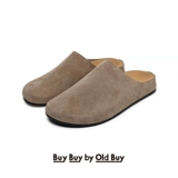 Туфли-мулы из натуральной кожи в стиле ретро для мужчин и женщин, сандалии с носками, повседневные пары, полудраги, ленивые слипоны, биркенштоки на одну ногу.