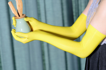 912 Needle Super Oil Bright Reflective Oil Light God Pants Material Points Finger Silk Stocking Gloves Sunscreen Gloves Sexy Matching